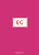 Pink Square Initials Menu Cards Image 3 of 10